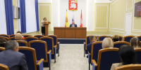 Глава Яльчикского муниципального округа Леонард Левый провел еженедельное совещание с руководителями - Яльчикский район